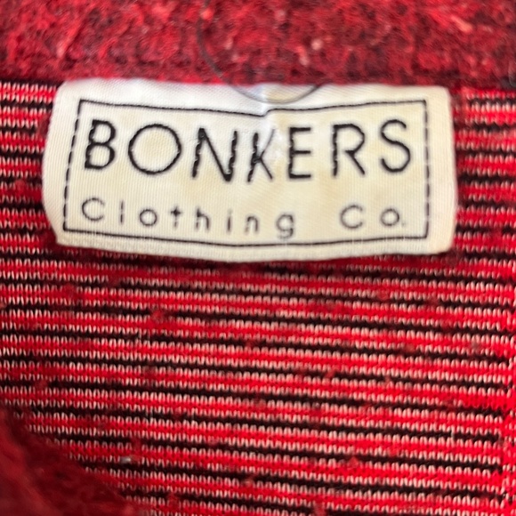 Bonkers Clothing Co. red plaid jacket small - Picture 3 of 3